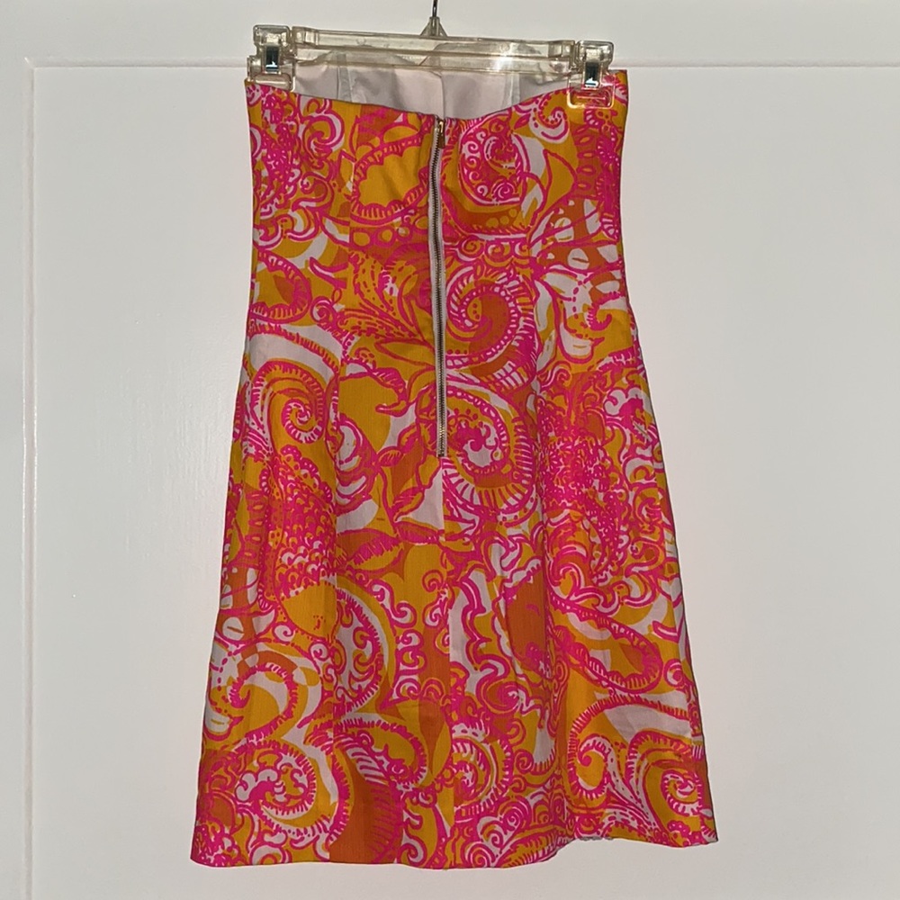 🥳💕 Host Pick 💕🥳 Lilly Pulitzer strapless dress - Picture 12 of 16